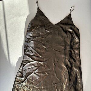 Aritzia Wilfred Stunning Gold Slip Dress